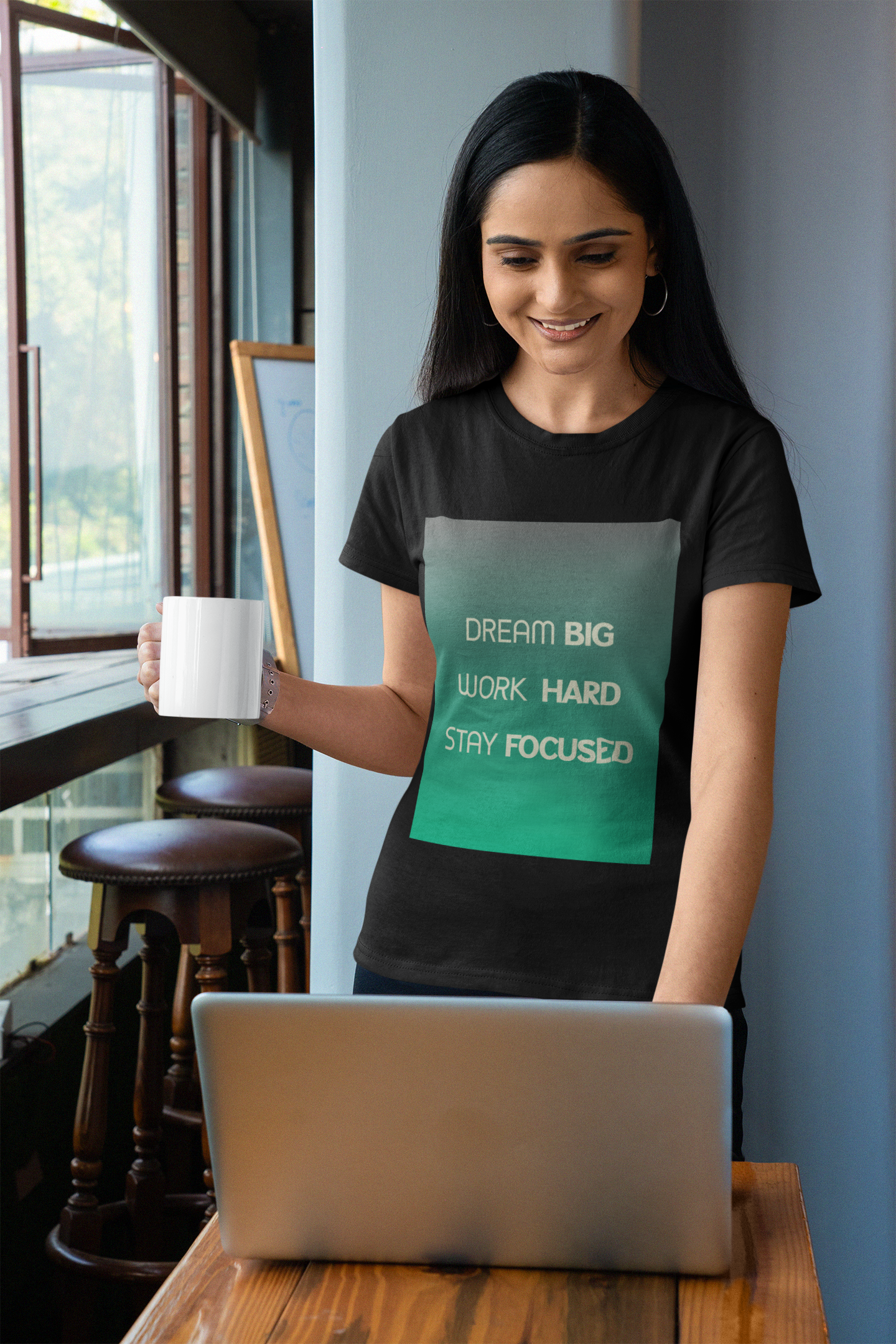DREAM BIG WORK HARD STAY FOCUSED Unisex Classic Crew T-Shirt