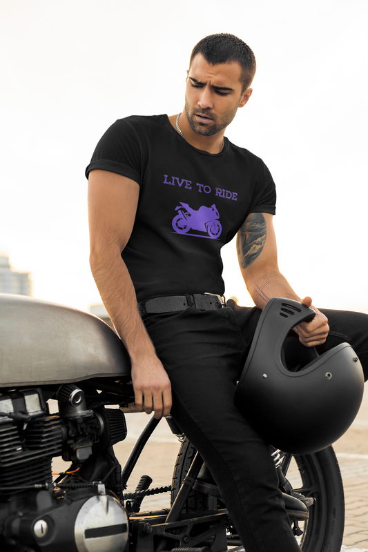 LIVE TO RIDE Unisex Classic Crew T-Shirt