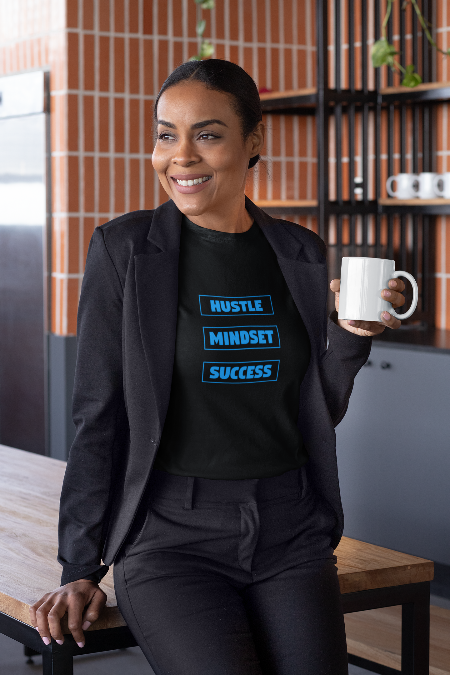 HUSTLE MINDSET SUCCESS Unisex Classic Crew T-Shirt