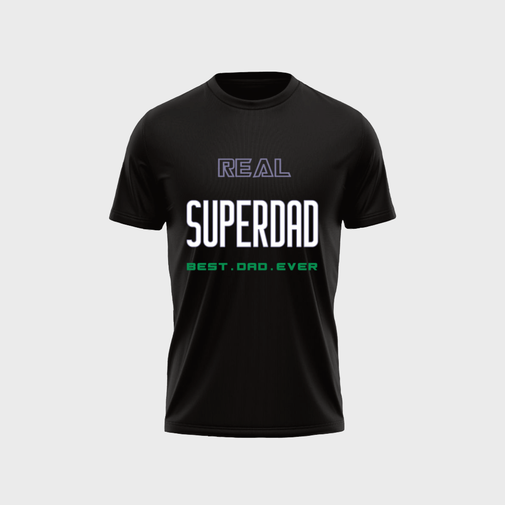 REAL SUPER DAD Unisex Classic Crew T-Shirt