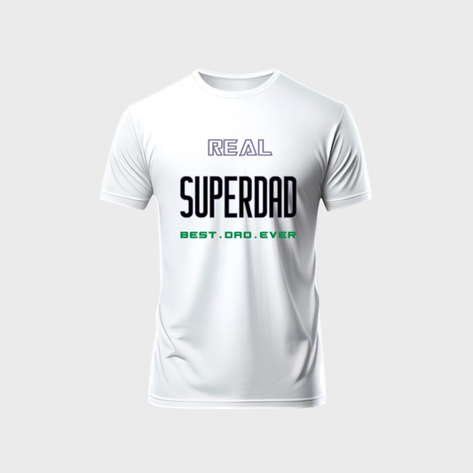 REAL SUPER DAD Unisex Classic Crew T-Shirt