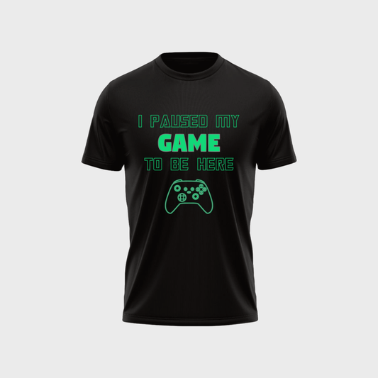 I PAUSED MY GAME TO BE HERE Unisex Classic Crew T-Shirt