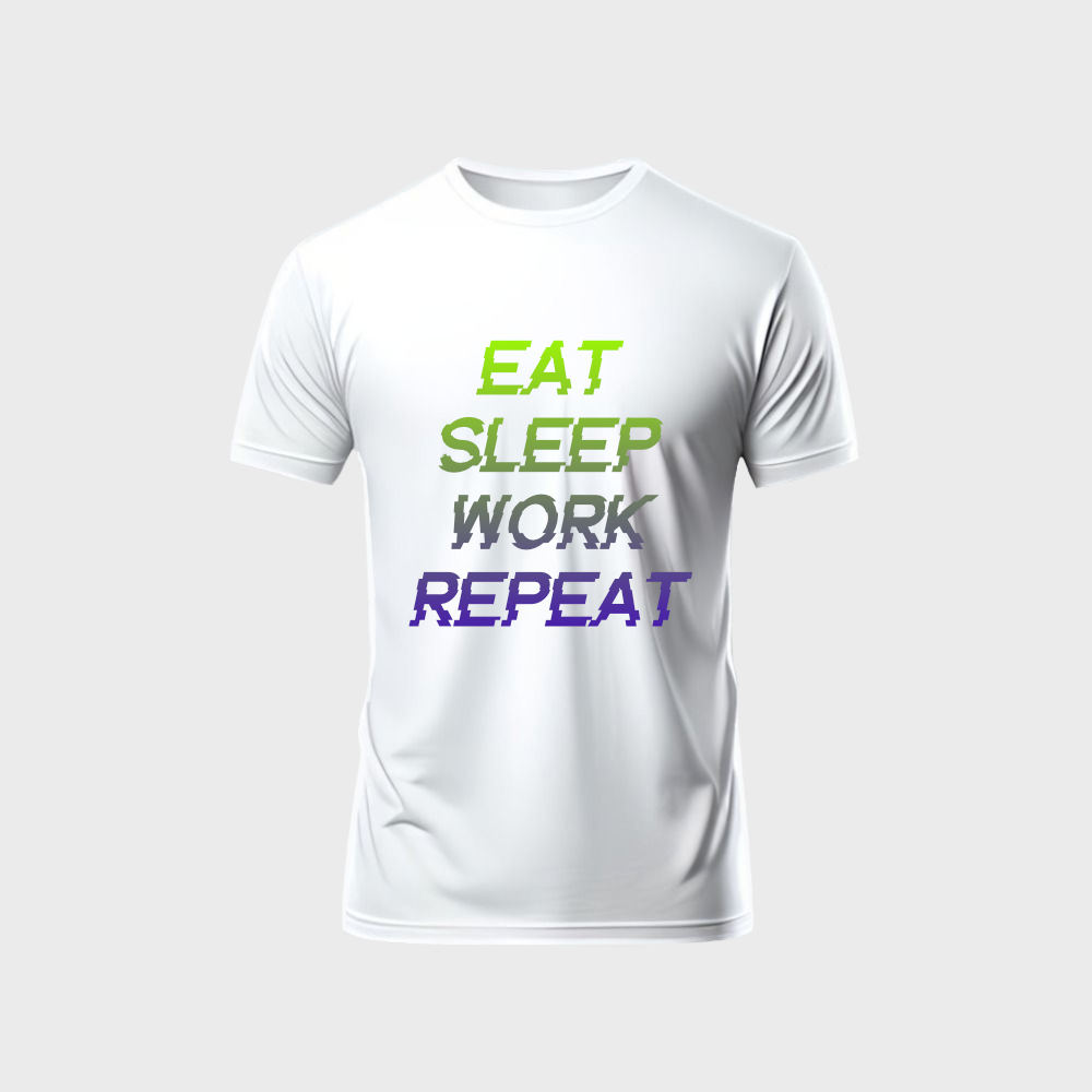 EAT SLEEP WORK REPEAT Unisex Classic Crew T-Shirt