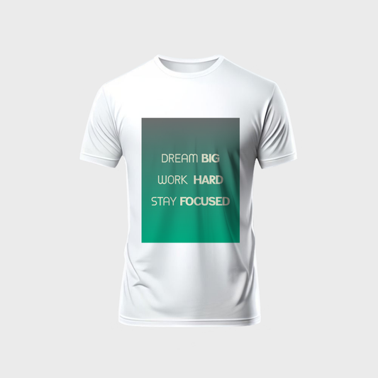 DREAM BIG WORK HARD STAY FOCUSED Unisex Classic Crew T-Shirt