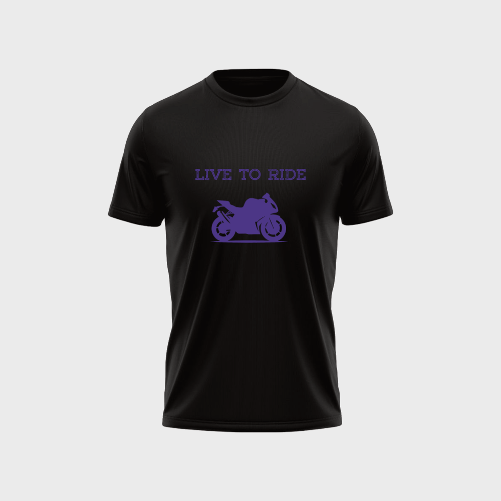 LIVE TO RIDE Unisex Classic Crew T-Shirt