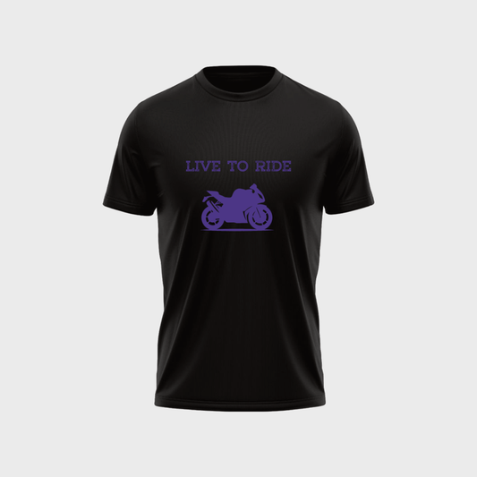 LIVE TO RIDE Unisex Classic Crew T-Shirt
