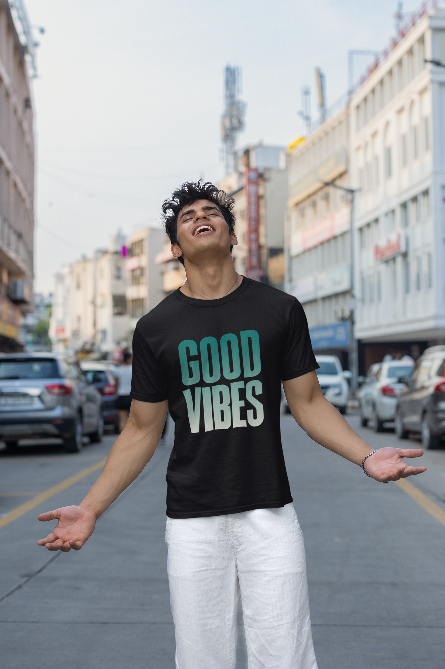 GOOD VIBES Unisex Classic Crew T-Shirt